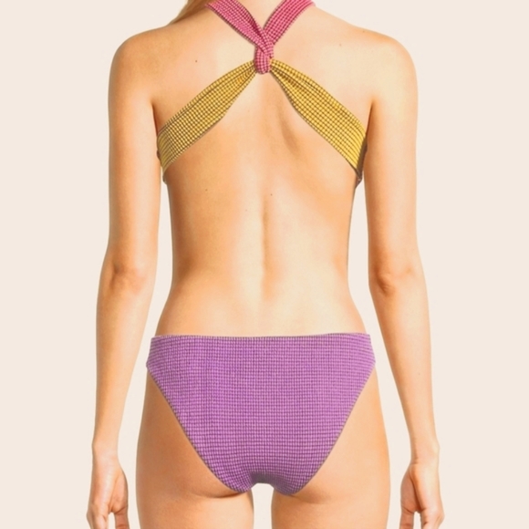 Agua Bendita Malibu Vini Cross-Neck Cut Out One-Piece Swimsuit - Picture 2 of 10